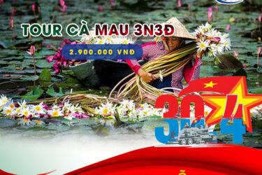 Tour Cà Mau - Rừng U Minh - Cần Thơ - Chợ Nổi Cái Răng - 3N3Đ - Tour Lễ 30/4
