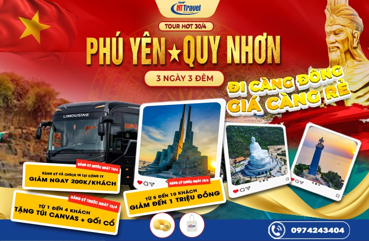 Tour Phú Yên Quy Nhơn 3 Ngày 3 Đêm Lễ 30/4