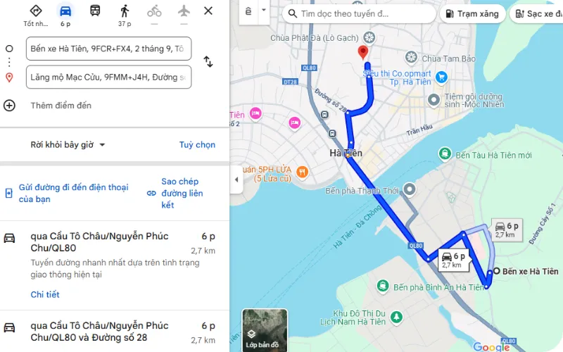 Cách Di Chuyển Đến Lăng Mạc Cửu