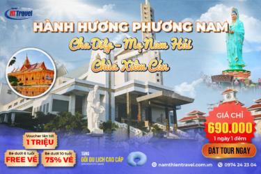 Tour Hành Hương Cha Diệp Mẹ Nam Hải 1N1Đ