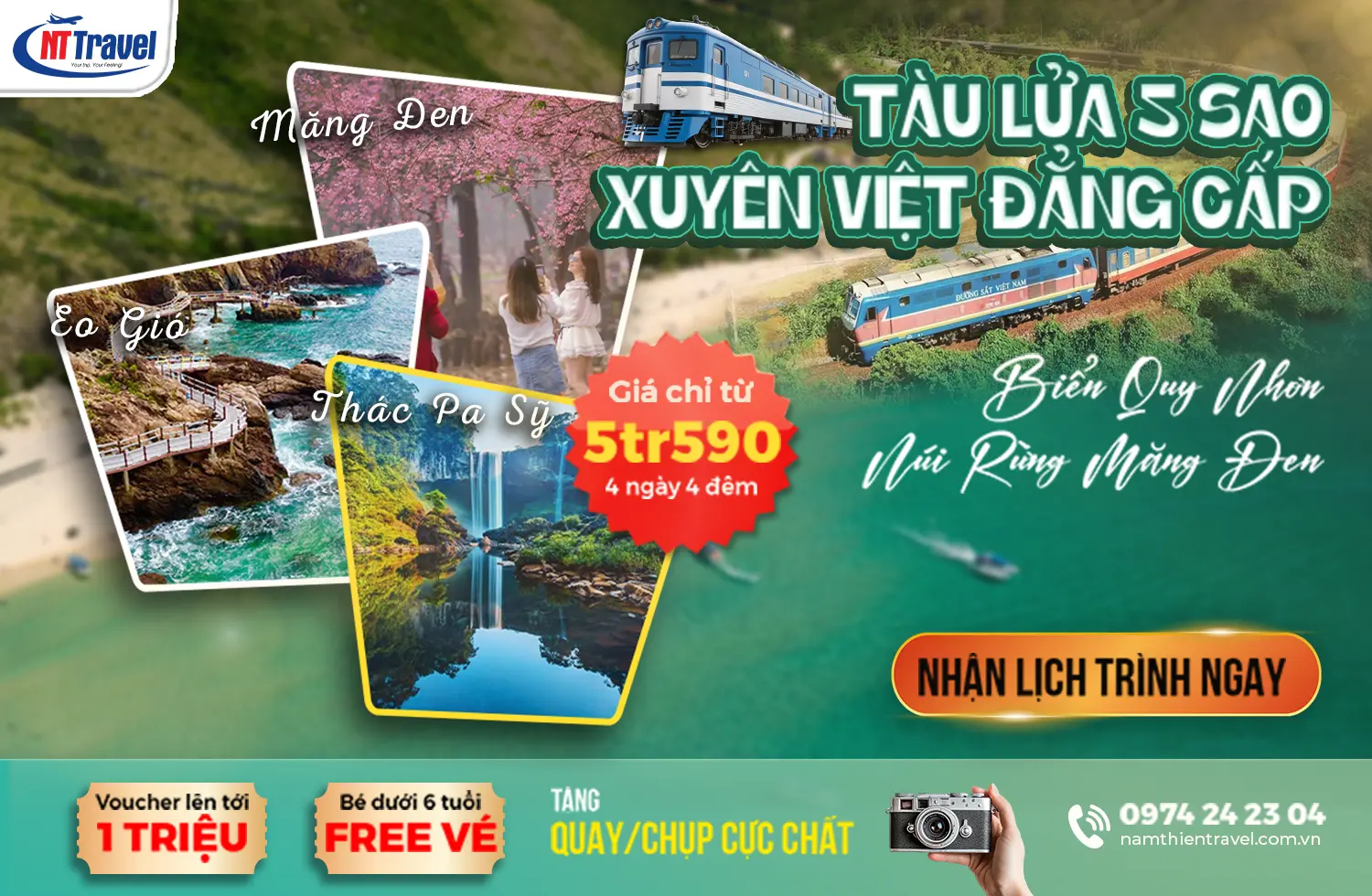 Tour Măng Đen Quy Nhơn 4 Ngày 4 Đêm