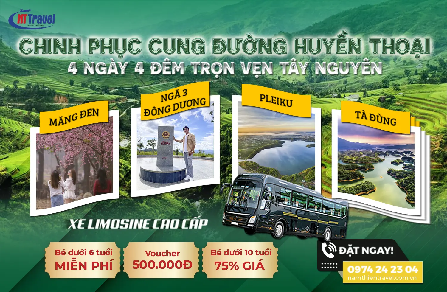 Tour Tây Nguyên 4 Ngày 3 Đêm