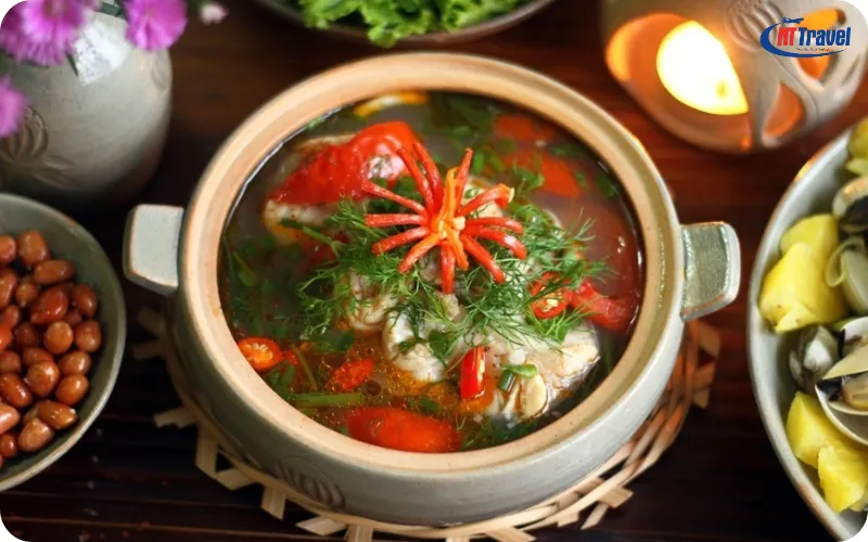 Lẩu Chua Sả Nghệ Cá Nhám Giàu