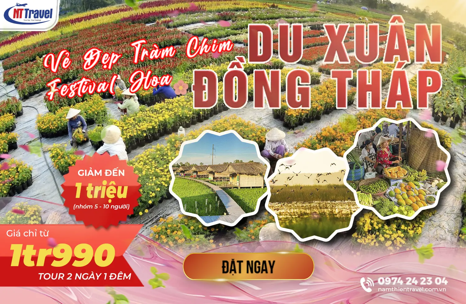 Tour Đồng Tháp 2 Ngày 1 Đêm
