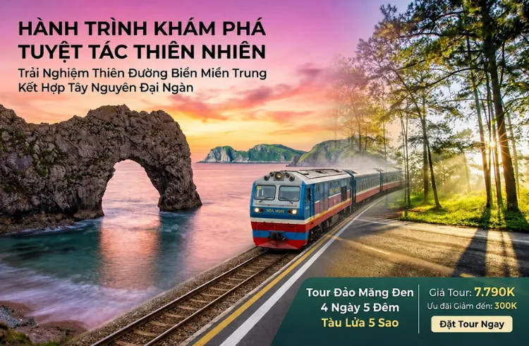 Tour Đảo Lý Sơn Măng Đen 4 Ngày 5 Đêm Tàu Lửa 5 Sao
