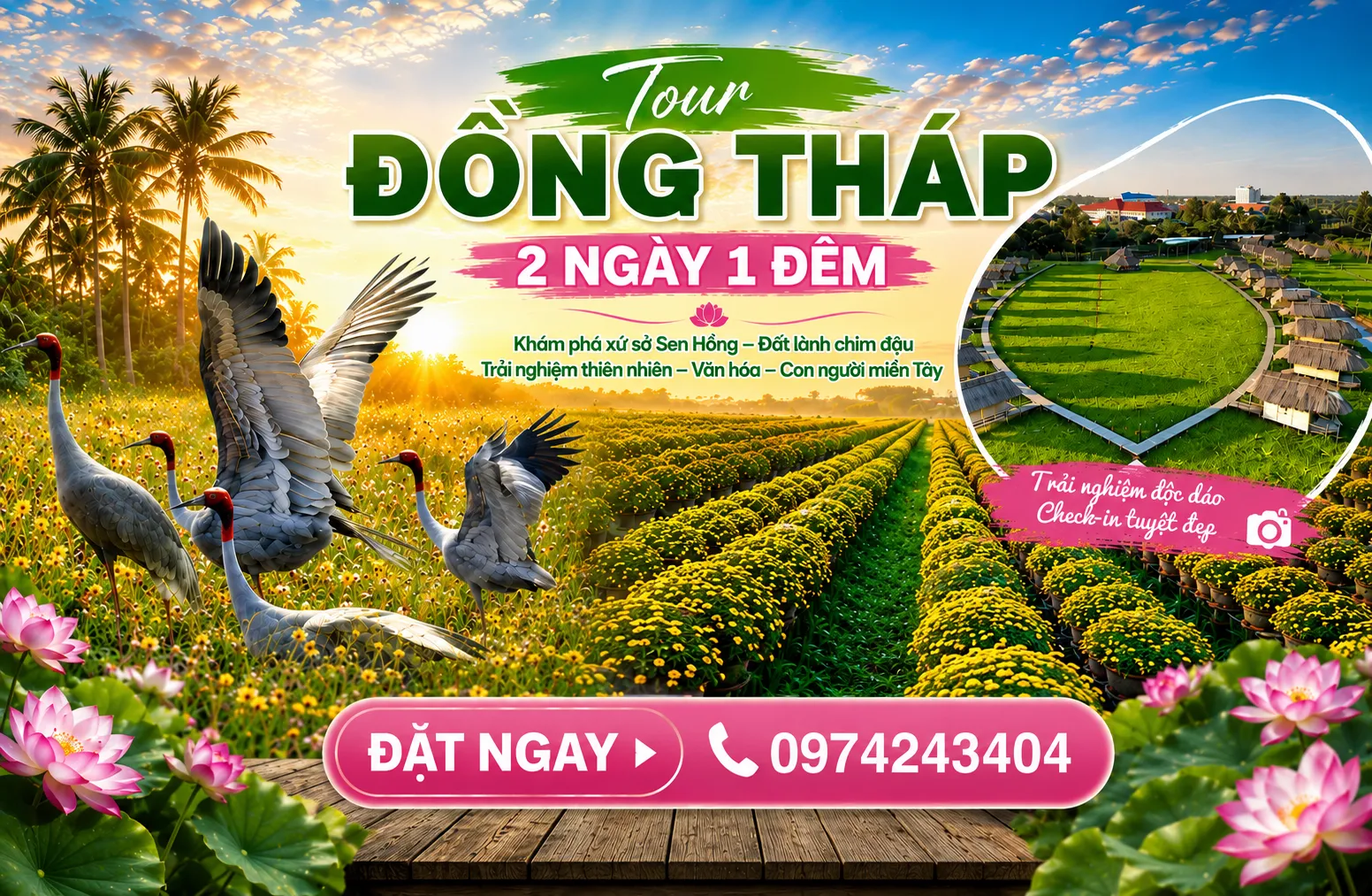 Tour Du Lịch Đồng Tháp 2 Ngày 1 Đêm