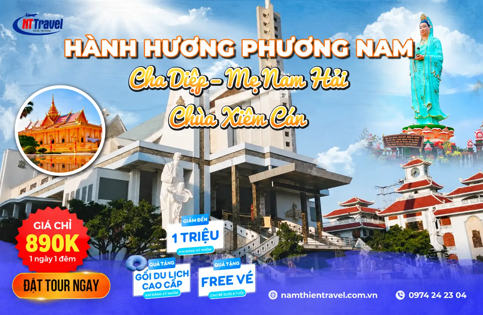 tour hành hương cha diệp mẹ nam hải