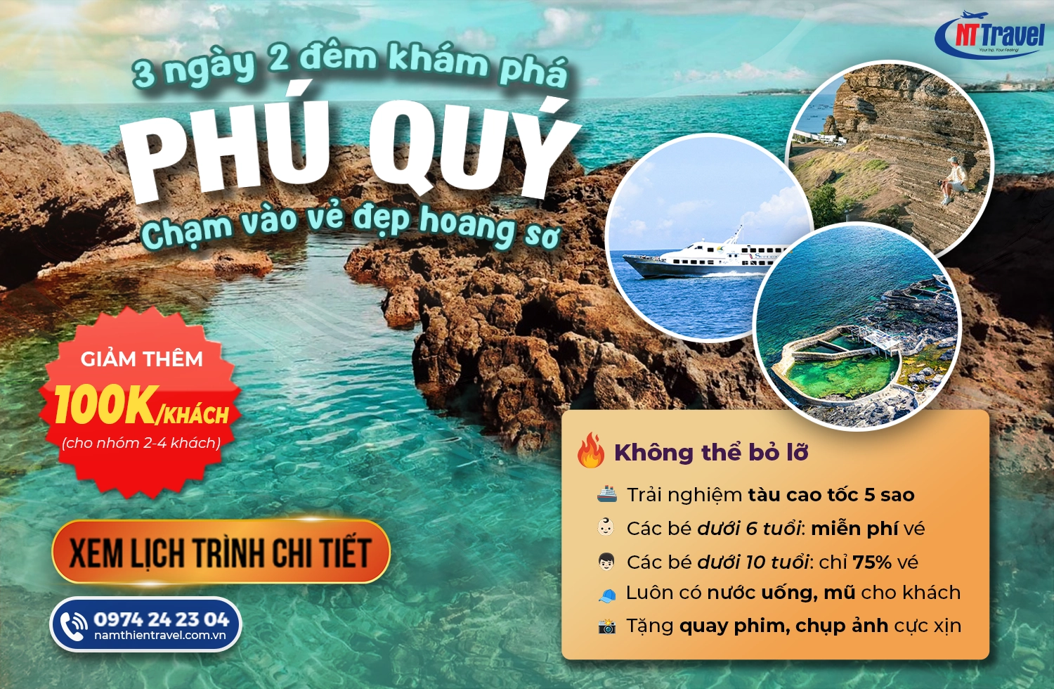 Tour Đảo Phú Quý 3 Ngày 2 Đêm - Trọn Gói Chỉ 3.990k | Villa 3 Sao View Biển - 8 Bữa Ăn Chất Lượng - BBQ Hải Sản - Lặn Ngắm San Hô - Check-in Địa Điểm Du Lịch HOT