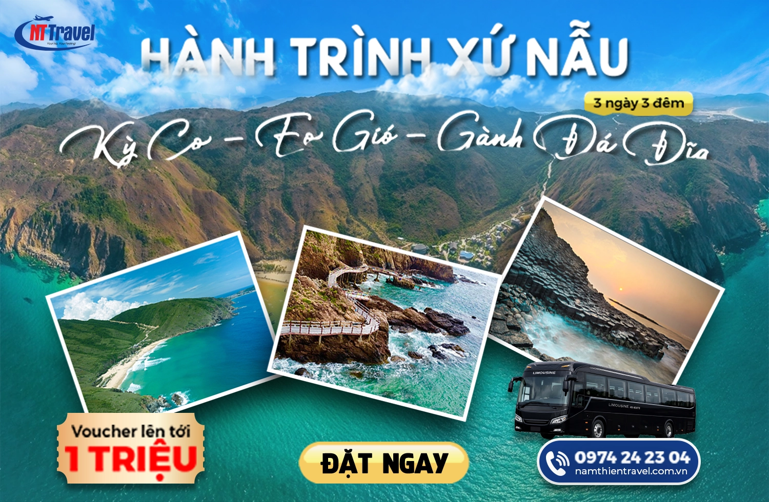 Tour Phú Yên Quy Nhơn 3 Ngày 3 Đêm Xe Limousine Cao Cấp
