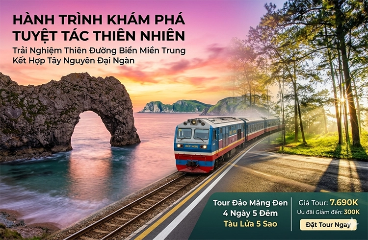 Tour Đảo Lý Sơn Măng Đen 4 Ngày 5 Đêm Tàu Lửa 5 Sao