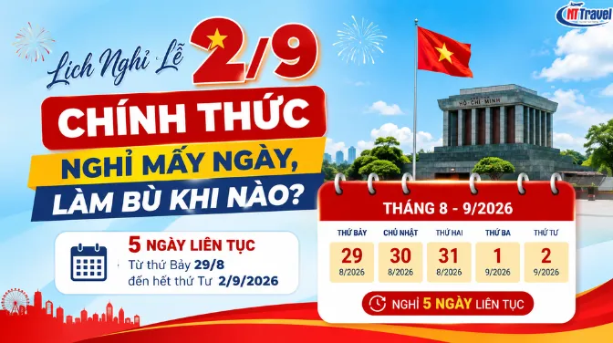 Lịch Nghỉ Lễ 2/9/2026 Chính Thức