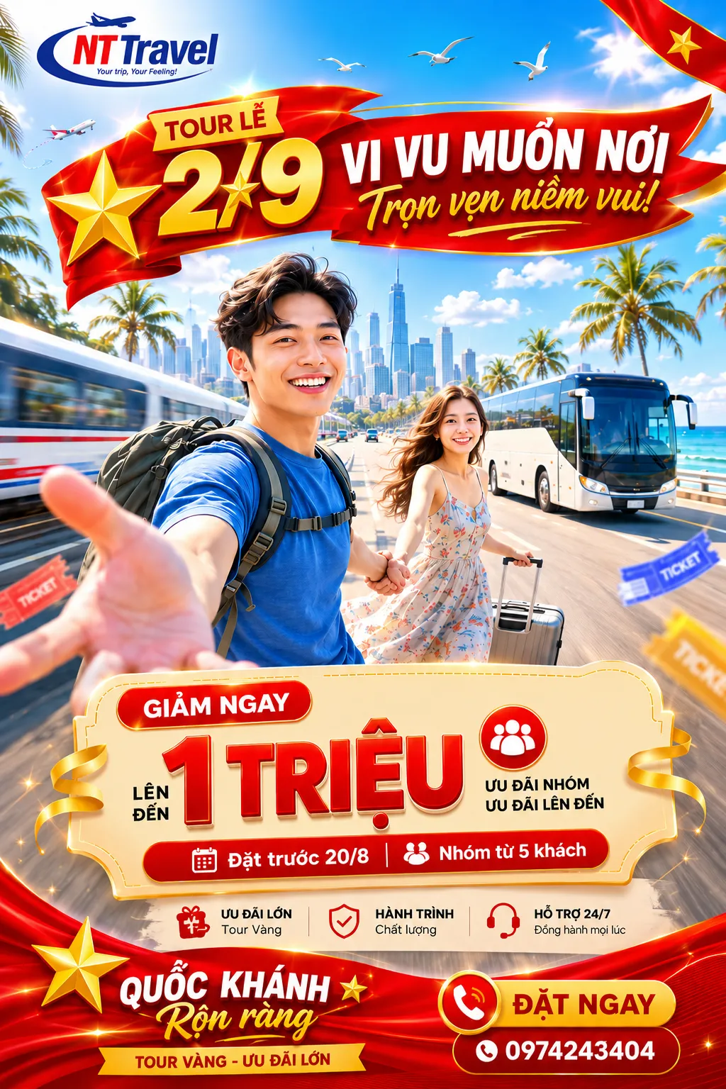 Chương trình tour khuyến mãi HTTravel