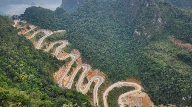 Đèo Khau Cốc Chà Cao Bằng